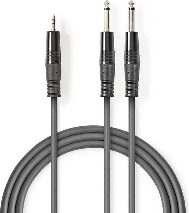Produktbild Nedis Audiokabel, Stereo, 2 x 6 mm, Stecker 3,5 mm, Mac (3 m, 2.5mm)