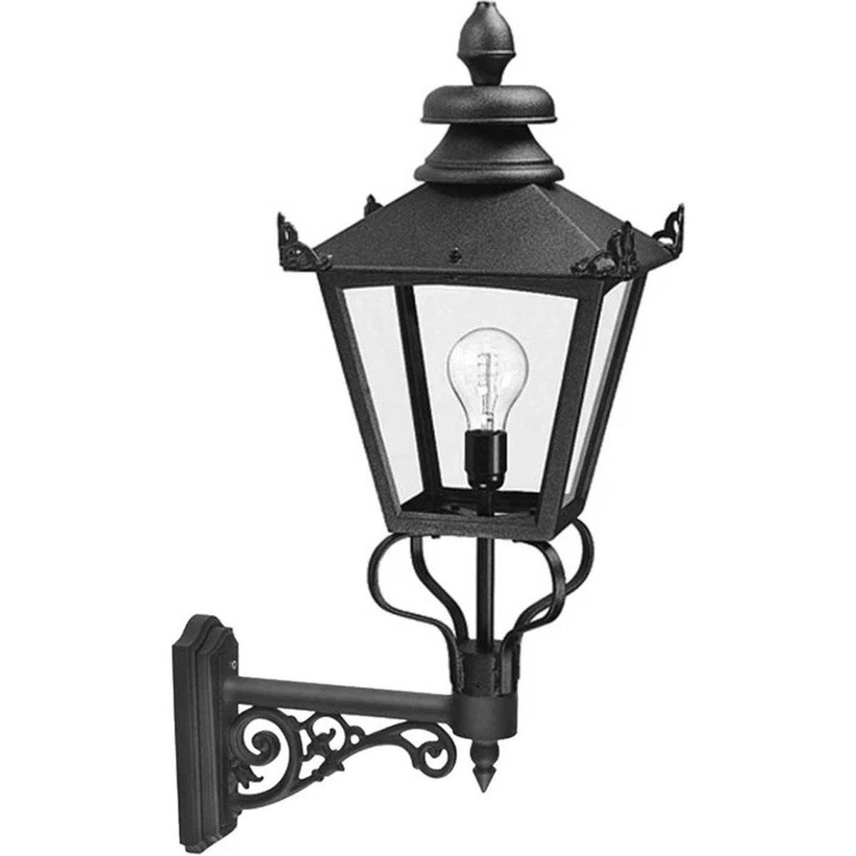 Elstead Lighting Grampian Aussen-Wandleuchte E27 Schwarz, Made in UK (E27, IP44) (31820892)