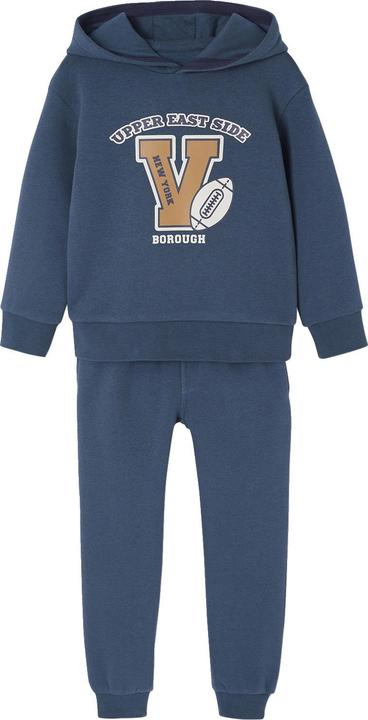 Produktbild Vertbaudet Jungen Sport-Set: bedrucktes Kapuzensweatshirt & Jogginghose mit Recycling-Polyester (152)