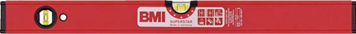 BMI Wasserwaage SUPERSTAR 100 cm Aluminium rot ± 0,5 mm/m mit Magnet (100 cm)