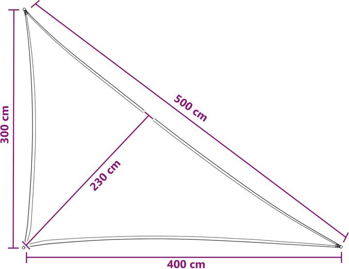 Produktbild vidaXL Sonnensegel (500 x 400 cm)