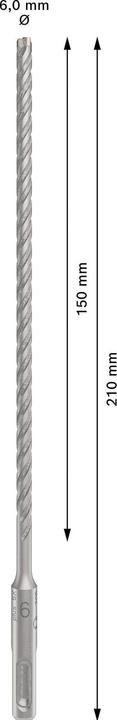 Productafbeelding Bosch Professional Zubehör Pro SDS plus-5X (6 mm)