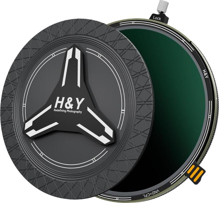 Image du produit H&Y 62mm HD Nova Series ND3-32 + CPL Filter (62 mm, Filtre gris neutre, Filtre polarisant)