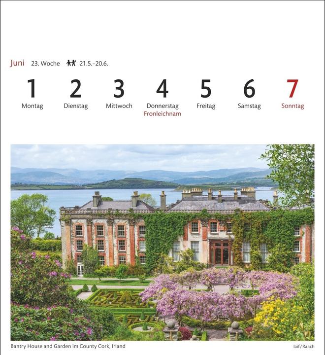 Produktbild Harenberg Traumziele Sehnsuchtskalender 2026 - Wochenkalender mit 53 Postkarten