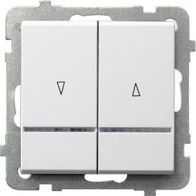 Ospel ŁP-7RS/m/00, Taster + Schalter, Weiss