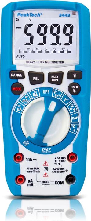 Produktbild Peaktech P 3443 Digitalmultimeter (CAT IV 600V, CAT III 1000V)