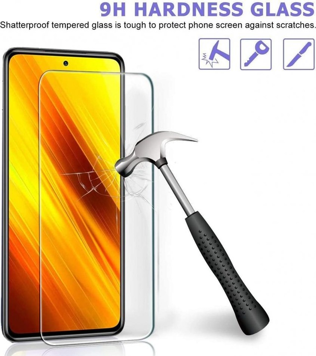 Immagine prodotto Screenguard Xiaomi Poco X3 Pellicola protettiva in vetro Custodia Design amichevole (1 Pezzo/i, Xiaomi Poco X3)