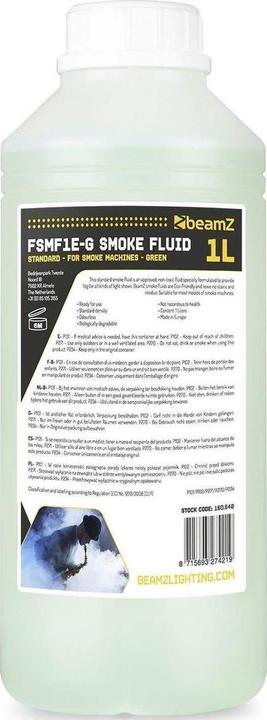 Image du produit BeamZ Fluide de brouillard 1L ECO Green (Liquide de brouillard)