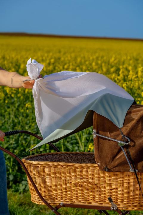 Actual product image Levily Twin pram sun shade Twins PURE grey