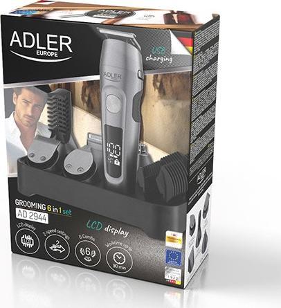 Immagine prodotto Adler | Grooming 6 in 1 Set | AD 2944 | Senza filo | Numero di passi di lunghezza 6 | Acciaio