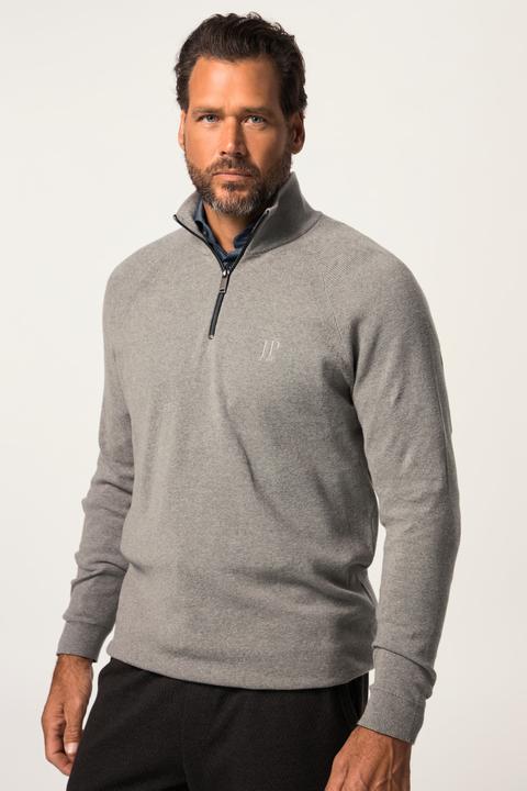 Image du produit JP1880 Pull en maille à col camionneur zippé, manches raglan (XXL)