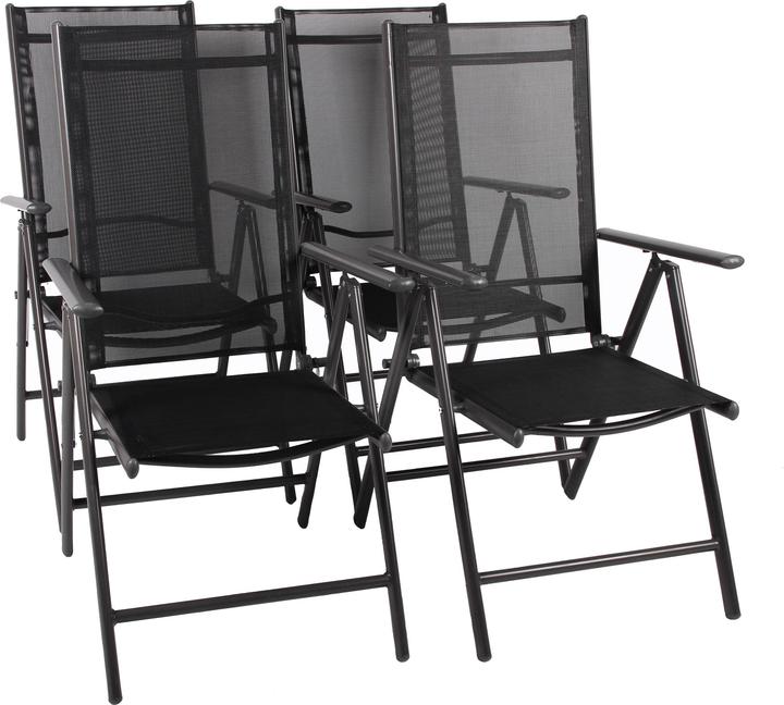 Actual product image VCM 5 tlg Alu Glas Gartenset Sitzgruppe 80SW (80 cm)