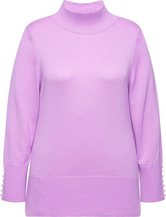 Produktbild Ulla Popken Pullover, Woll-Seidenmischung, Stehkragen, Zierperlen (58)