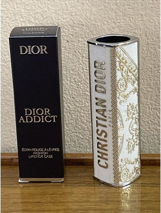 Dior Christian Addict Lipstick Fashion Case Holiday Int23 (Weiss, Gold)