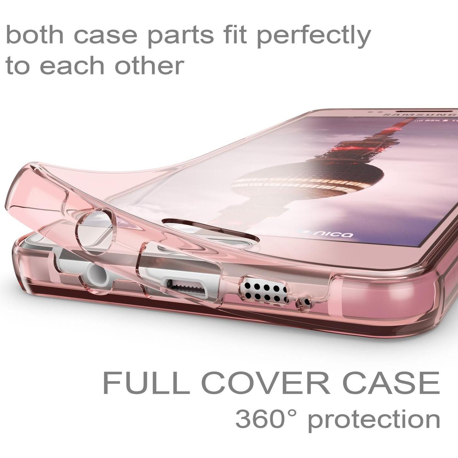 Thumbnail - Nalia 360 Grad Handyhülle (Samsung Galaxy A3 (2016)), Smartphone Hülle, Rosa