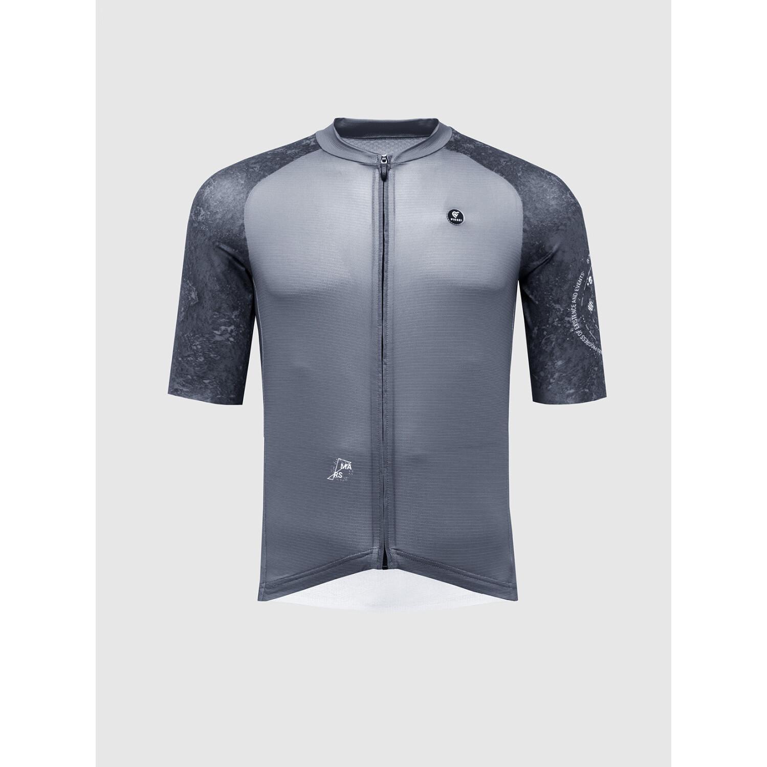 Pissei, Herren, Sportshirt, trikot piei tempo olar item (S), Grau, S