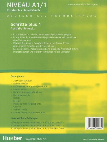 Produktbild Schritte plus 1. Kurs- und Arbeitsbuch. Ausgabe Schweiz (Deutsch, Daniela Niebisch, 2011)