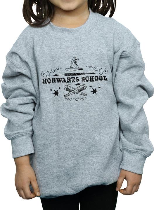 Actual product image Girls Hogwarts First Year Sweatshirt (140, 146)