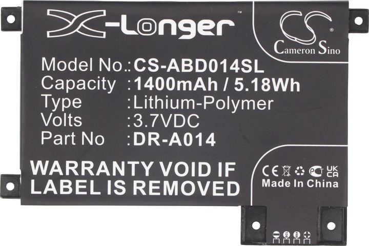 Actual product image Amazon Battery Kindle Touch Battery D01200, DR-A014 3,7 Volt