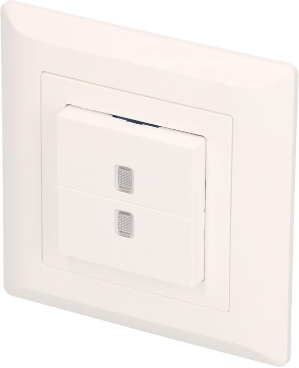 Image du produit Hager Kallysto Doppel-Druckschalter Schema 3+3