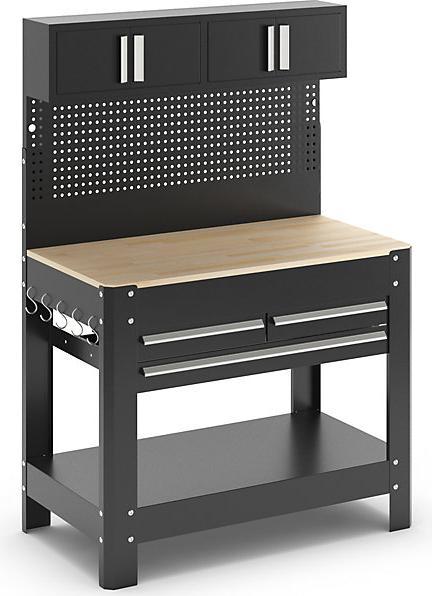 Produktbild kaiserkraft Werkbank mit Funktionsaufbau (114 cm, 58 cm)