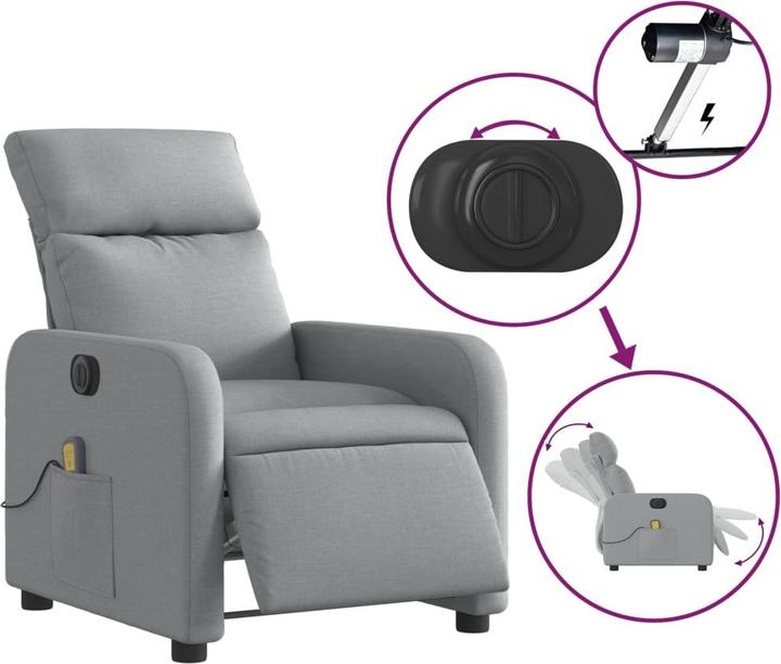 Produktbild vidaXL elektrischer Massagesessel