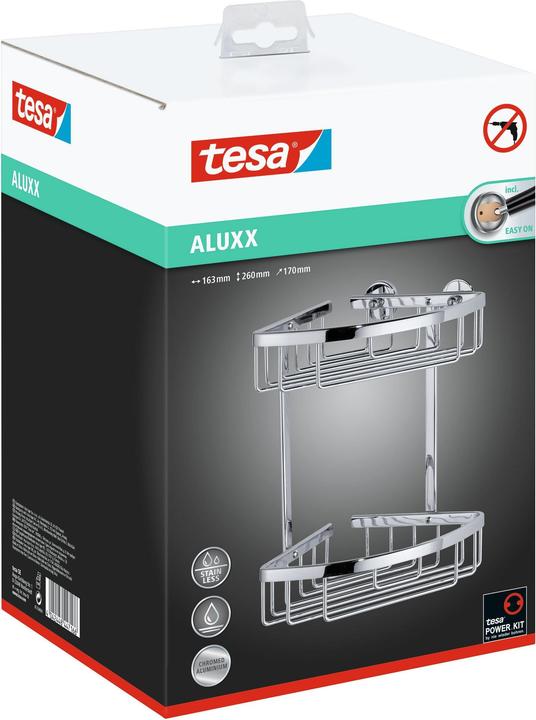 Immagine prodotto tesa Piatto doccia ALUXX con soluzione adesiva senza forare (18 x 18 x 26,5 cm)