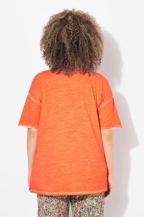 Produktbild Ulla Popken T-Shirt, oversized, Rüschen-Brusttasche, Halbarm (62)