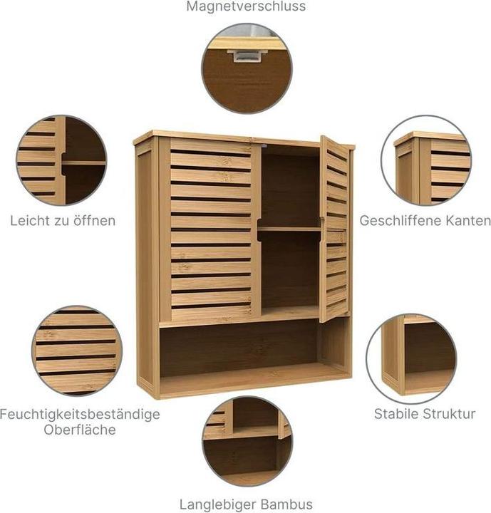 Produktbild Hermex Hängeschrank (58.5 x 20 x 66 cm)