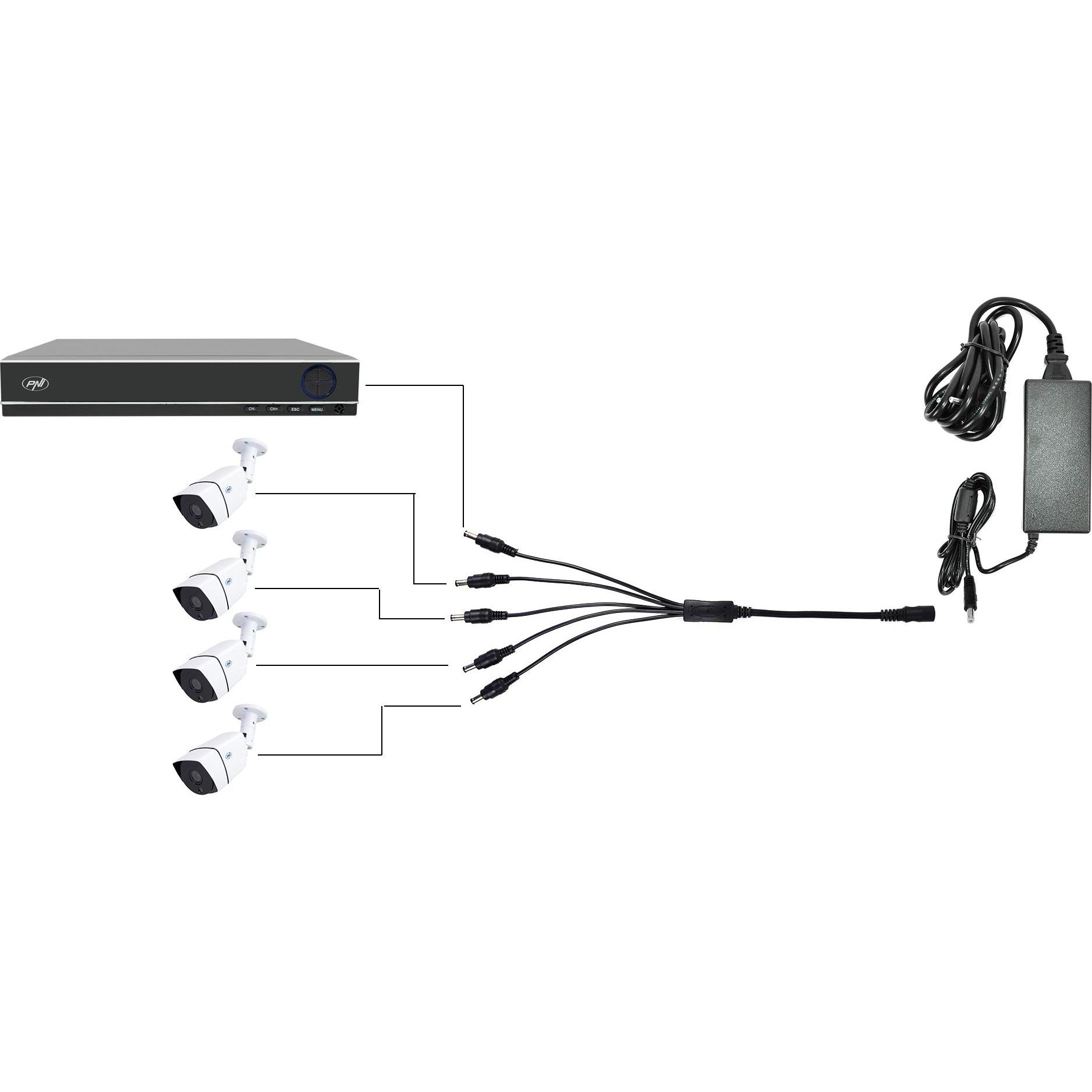 Thumbnail - PNI Splitter 1x5 für DVR-Stromversorgung und Überwachungskameras, Netzwerkkamera Zubehör