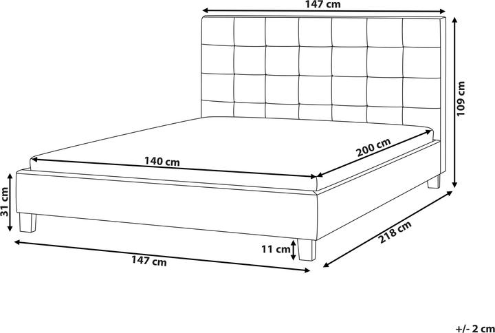 Actual product image Beliani Rochelle (140 x 200 cm)