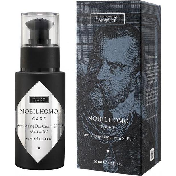 The Merchant of Venice, Crema viso, Nobil Homo Crema Giorno Anti-Età SPF15 przeciwzmarszczkowy krem na dzień 50ml (50 ml, Crema da giorno, SPF 15)