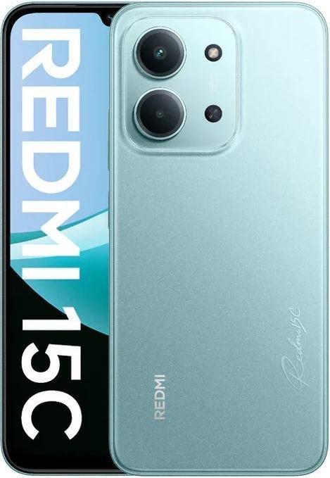 Actual product image Xiaomi Redmi 15C 4G Dual Sim 4GB RAM 128GB - Mint Green (128 GB, Mint green, 6.90", 4G)
