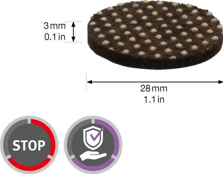 Produktbild Wagner System design yourself EH 0128 Anti-Rutsch-Pads Stoff Ø 2,8 cm, 12 St. (1 Stück)