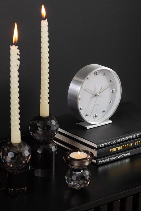 Productafbeelding Karlsson Wandklok Shiny Dots Wit / Zilver (35.50 cm)