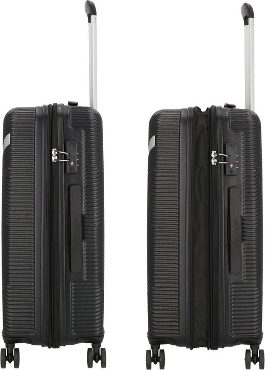Actual product image American Tourister Exoline 4-wheel suitcase set, 3-piece with stretch fold (207 l)