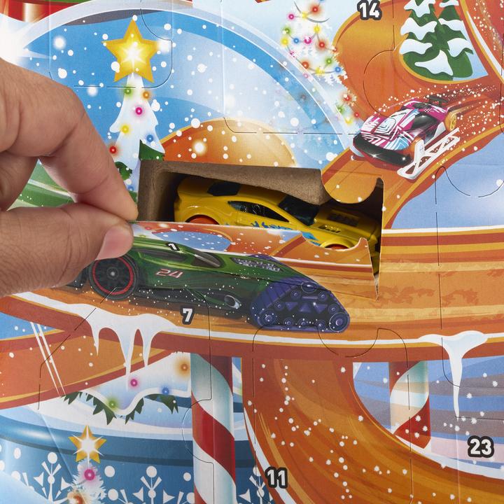 Actual product image Hot Wheels Advent calendar 2024