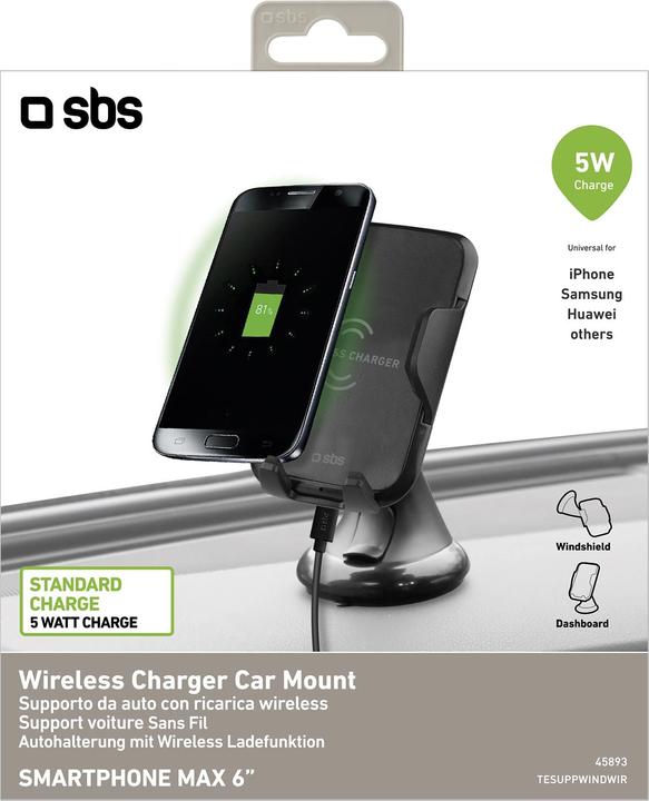 Immagine prodotto SBS Culla per auto per la ricarica wireless