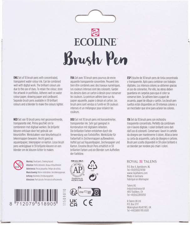 Immagine prodotto Talens Ecoline Brush Pen Set (10 x)