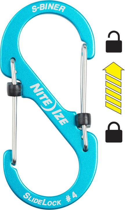 Nite Ize NiteIze Karabiner-Set mit Schloss S-Biner S ALU 3PK
