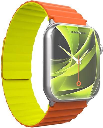 Actual product image Mobile Origin Magnetic Watch Strap II orange/green - Apple Watch 49mm/46mm/45mm/44mm