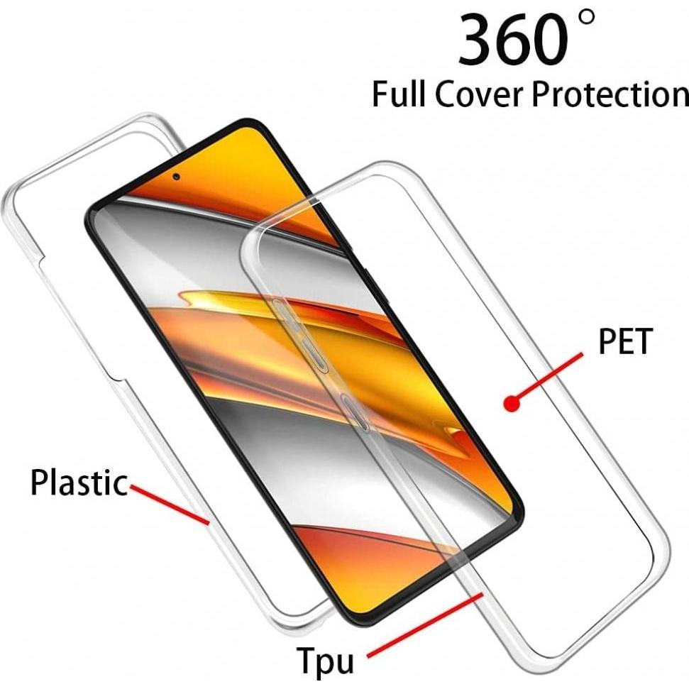 Thumbnail - Screenguard 360° Screen & Body Protector Xiaomi Poco F3 Hülle mit Folie (Xiaomi Poco F3), Smartphone Hülle, Transparent