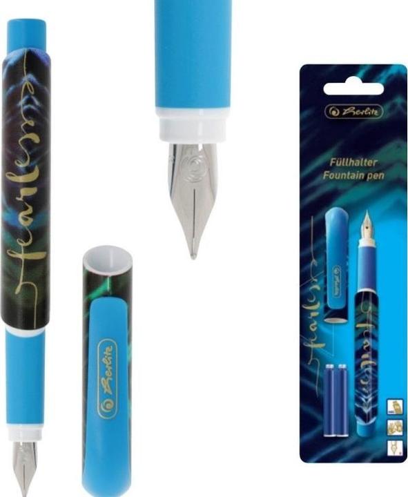 Immagine prodotto Herlitz Nuova stilografica Batik Fearless (Azzurro, Blu, 1x)