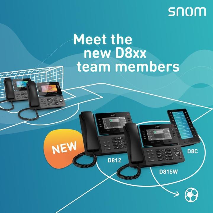 Actual product image Snom D8C USB button extension for D865, D862 and D815W