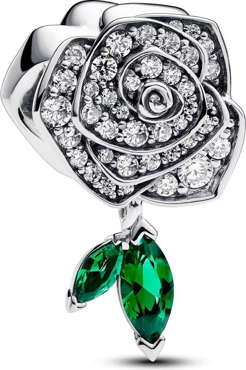 Pandora Charm Funkelnde BlÃ¼hende Rose (Silber 925)