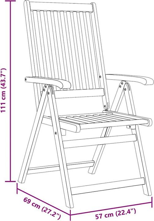 Produktbild vidaXL Gartenstuhl