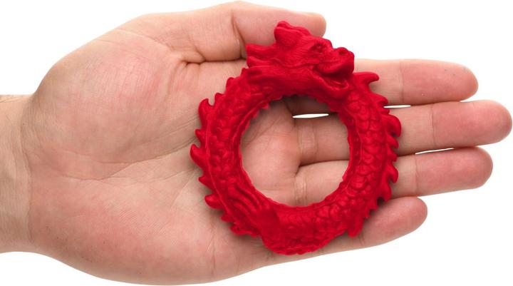 Produktbild Creature Cocks XR Brands Aufstieg des Drachen Silikon Penisring Rot (0.90 cm)