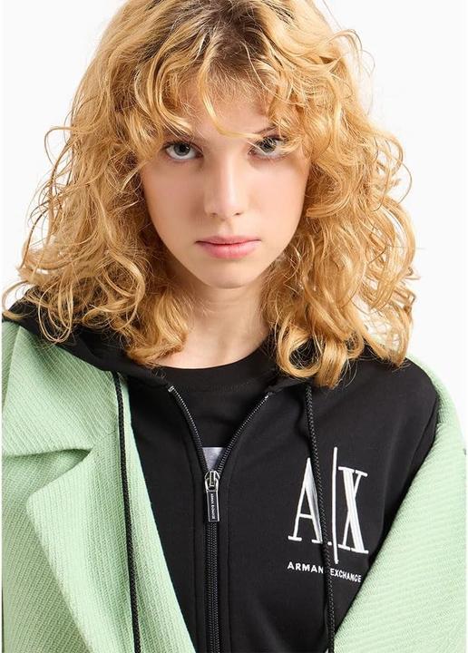 Image du produit Armani Exchange Sweatshirt à capuche avec logo et fermeture éclair (XS)