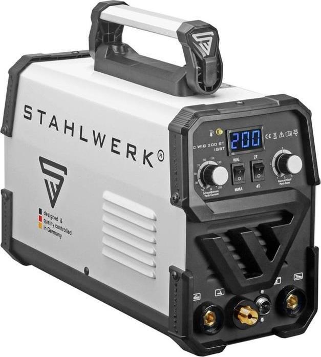 Actual product image Stahlwerk DC TIG 200 ST IGBT welding machine with 200 amps and MMA electric hand