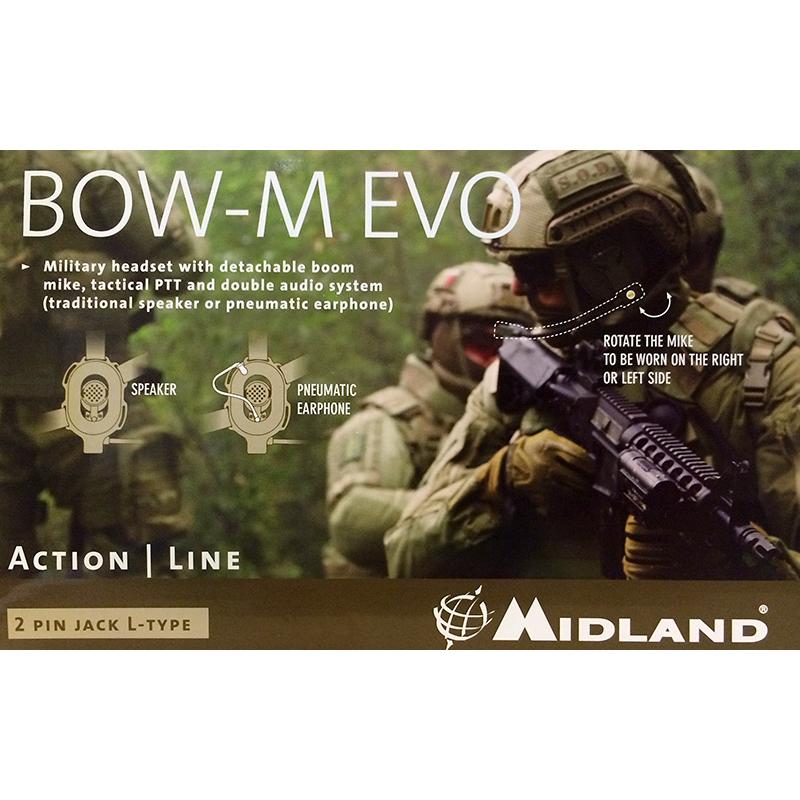 Bow M Military Headset Midland Connector - tactical airsoft gear Bow M Military Headset Midland Connector - tactical airsoft gear